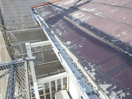 屋根塗装の高圧洗浄後