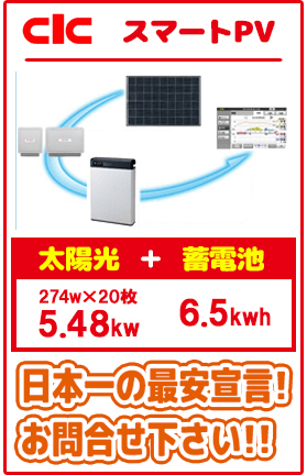 太陽光と蓄電池セット