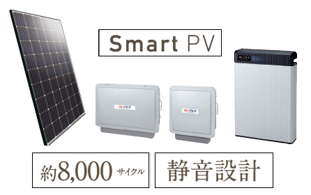 電気を創って蓄えて使う長州産業のスマートPV