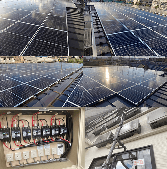 自家消費型太陽光発電システムの老人ホームの設置事例