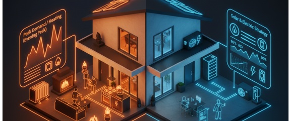 ガス併用家庭の電力消費パターンの特徴と戦略