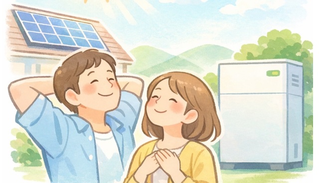 「太陽光・蓄電池がリスクヘッジ」