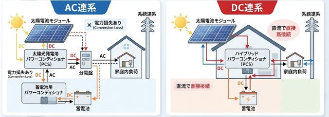 蓄電池の「AC連系・DC連系」とは?接続方式の違いを解説