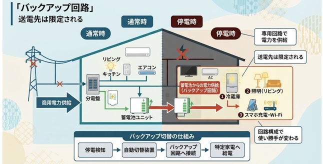 蓄電池の「バックアップ回路」とは?