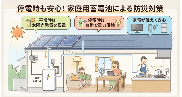 停電時に蓄電池はどう使う？防災対策の事例と使い方を解説