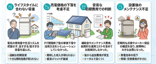 蓄電池で損をする人の共通点は？元が取れない原因と対策を解説