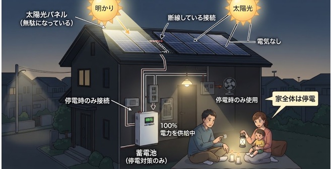 蓄電池導入目的と実際の運用がマッチしないケース