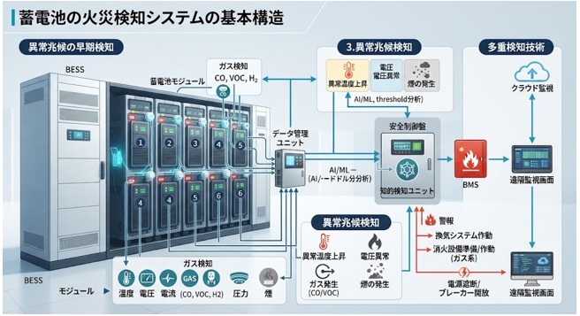 蓄電池の「火災検知システム」とは?