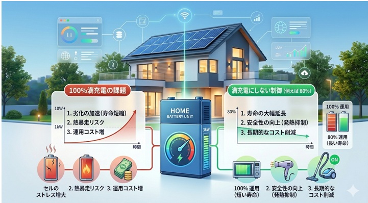 蓄電池の「満充電にしない制御」とは？劣化を防ぐ仕組みを解説