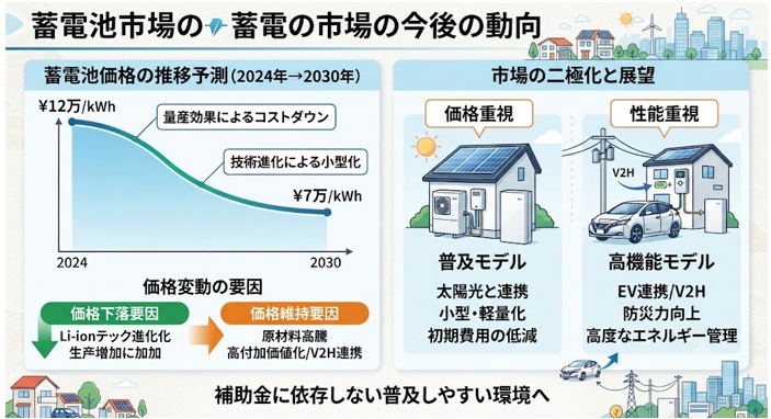 蓄電池市場の今後の動向