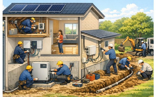 蓄電池の工事は1日で終わる？時間・費用・停電時間を徹底解説
