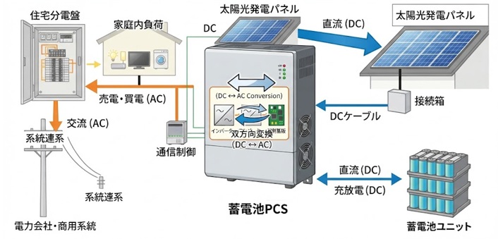 PCSが担う系統連系の役割とは?