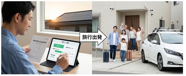 旅行中の蓄電池は何モードにするべき？