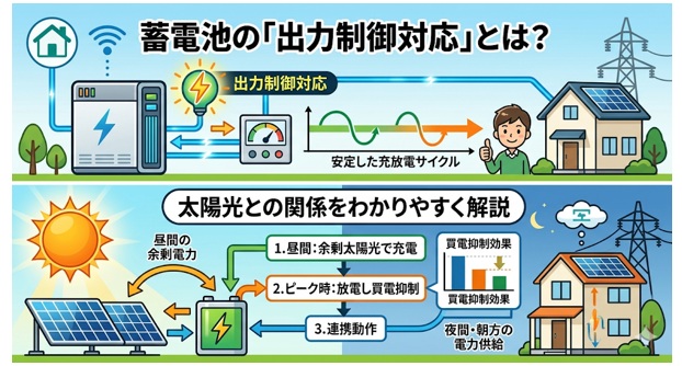 蓄電池の「出力制御対応」は必要?太陽光ユーザー向けに解説