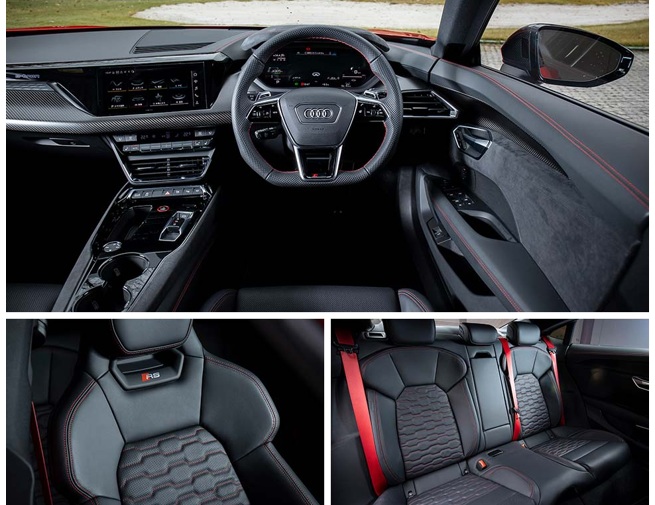 Audi RS e-tron GT performanceのインテリアデザイン