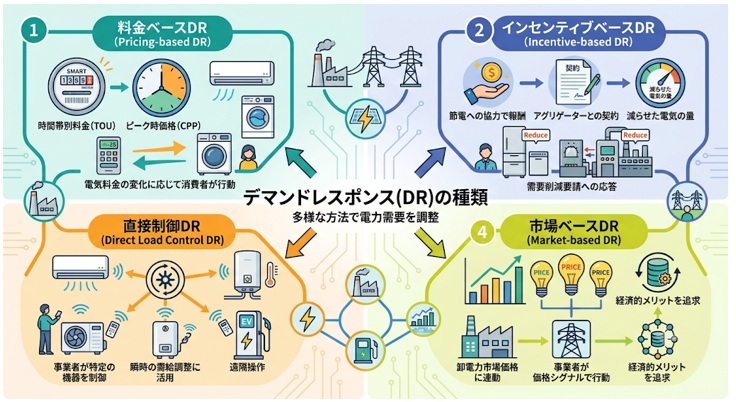 デマンドレスポンスの種類