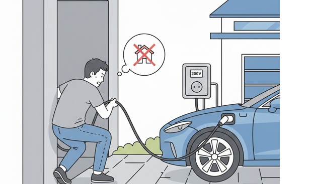 失敗例⑤:分電盤から遠い場所に設置