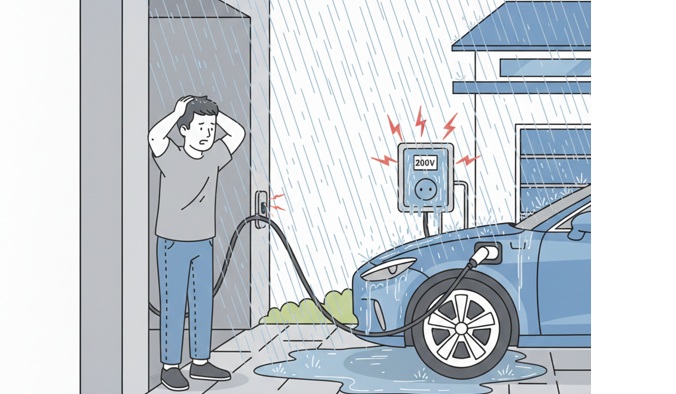 失敗例⑥:「雨ざらし」で劣化が早い