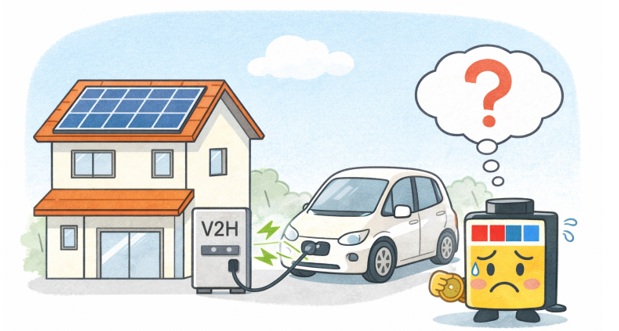 V2HでEVバッテリーは劣化する？EVの寿命を縮めないためのポイント