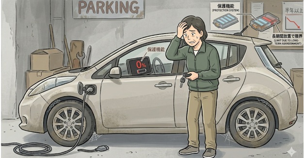 EV保護機能があっても完全放電を防げない