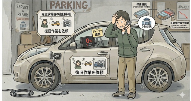 EV完全放電した場合の対処法