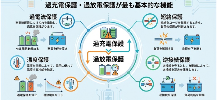 EVバッテリー保護機能の種類