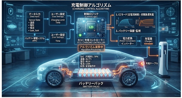 EVの給電性能を支えるソフトウェア制御