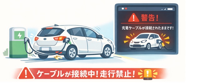 EVの充電ケーブル抜き忘れ｜発進できるのか？仕組みと対策