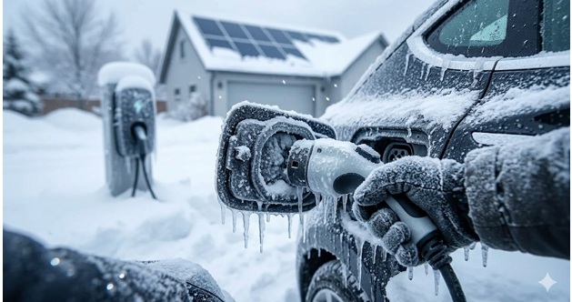 EVの充電口は雪や氷で凍る?冬に起きるトラブルと対策