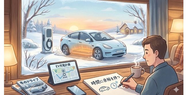 寒い朝のEV充電で知っておくべきこと