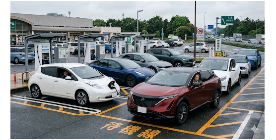 EV充電中の車両への第三者によるトラブル