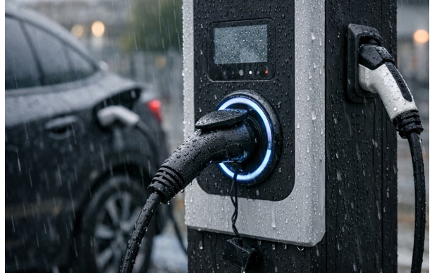 EV充電器は雨ざらしでも大丈夫?屋外設置の安全性と故障リスクを解説