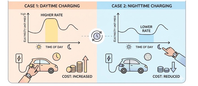 EV充電は時間帯で電気代がどれくらい変わる?安い時間と節約効果を解説