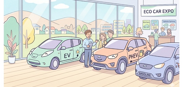 EV・PHEV・ガソリン車の基本スペックと想定コスト