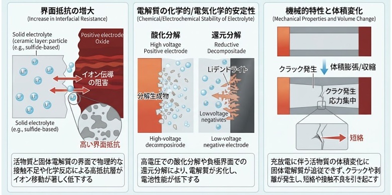 EVの「固体電解質」が抱える技術的課題