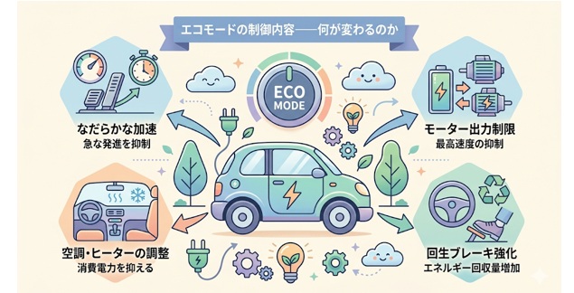 EVのエコモードで何が変わる？