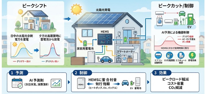 家庭の電力運用を最適化する考え方