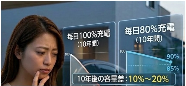 「毎日満充電」のリスクを数字で見る