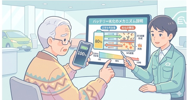 「EVバッテリー劣化の仕組み」を知らない