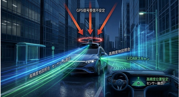 自動運転の自己位置推定とは？GPSだけでは不十分な理由