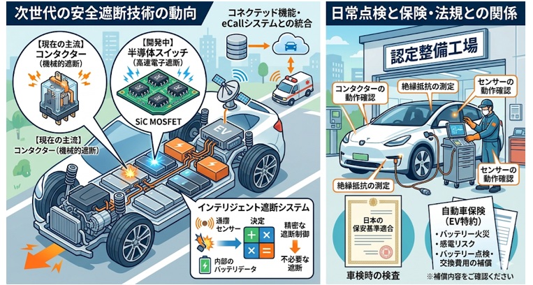 EVの「高電圧遮断システム」の継続的な進化