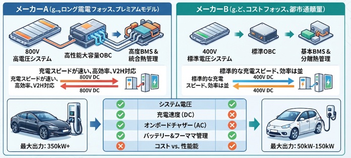 なぜEVメーカーで急速充電速度が違う？給電性能の違いを技術的に解説