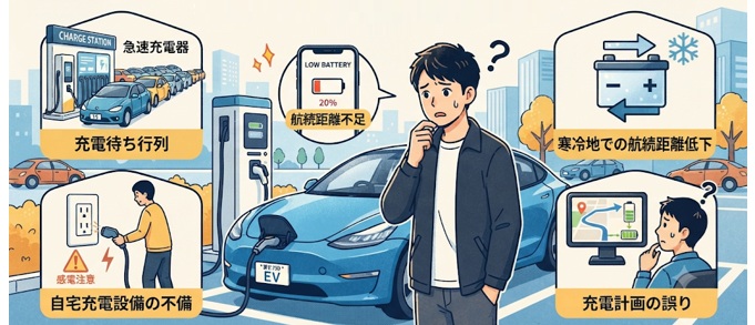 EV初心者がやりがちな失敗とは？充電・航続距離・電池管理の注意点