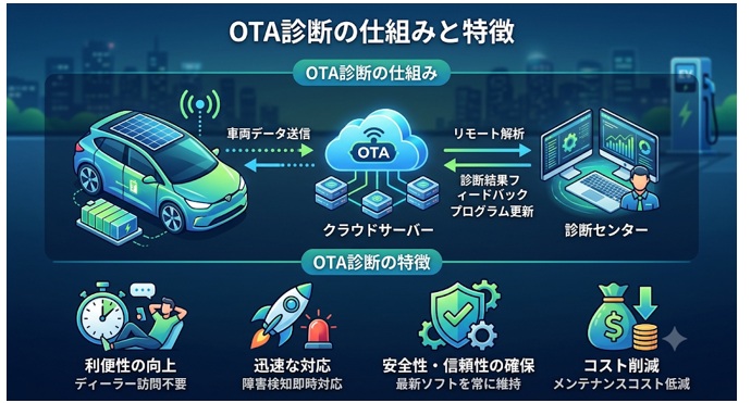 EVの「OTA診断」の仕組みと特徴