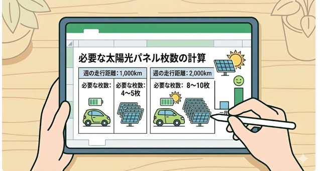 必要な太陽光パネル枚数の試算方法は?