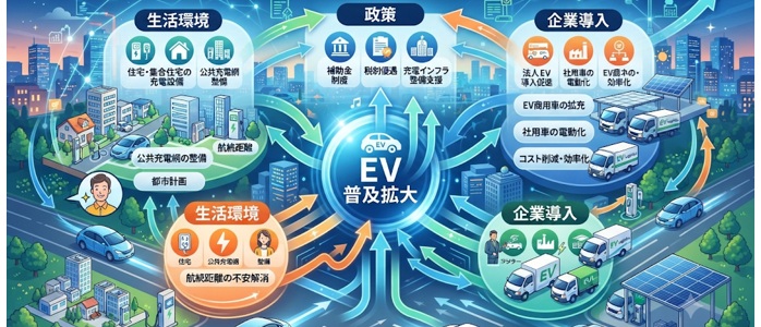 EV普及率は単一要因ではなく複数要因の組み合わせで決まる