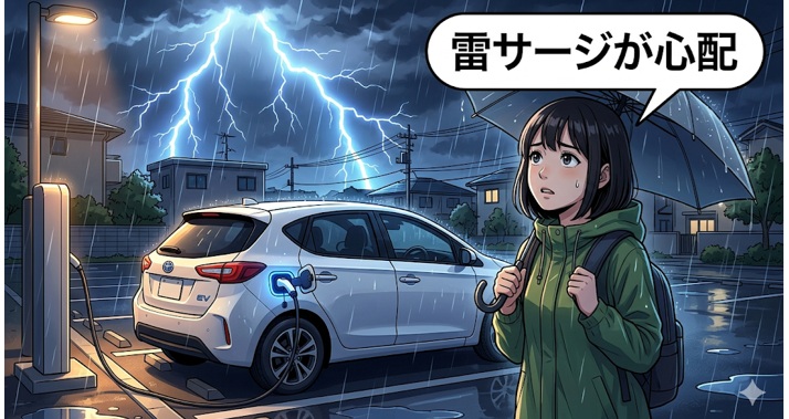 EVは落雷で壊れる?