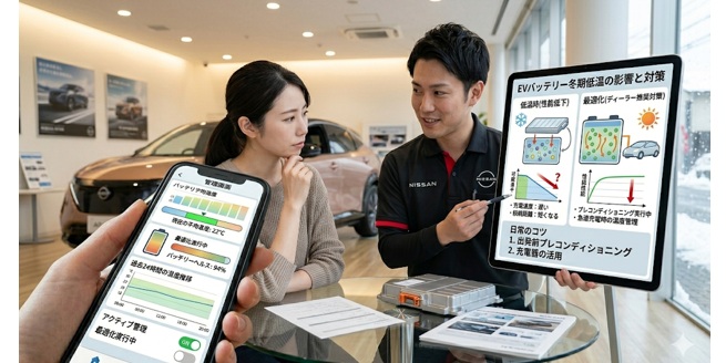 真夏以外の季節のバッテリー温度管理