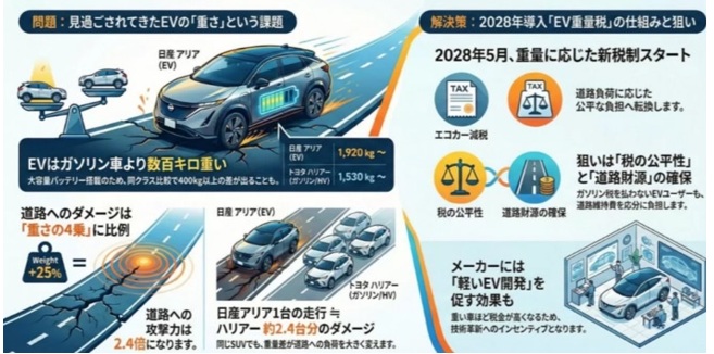 2028年から始まる“EV課税の新しい形”