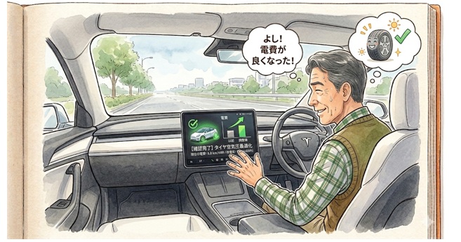 空気圧とEVの電費の関係は？